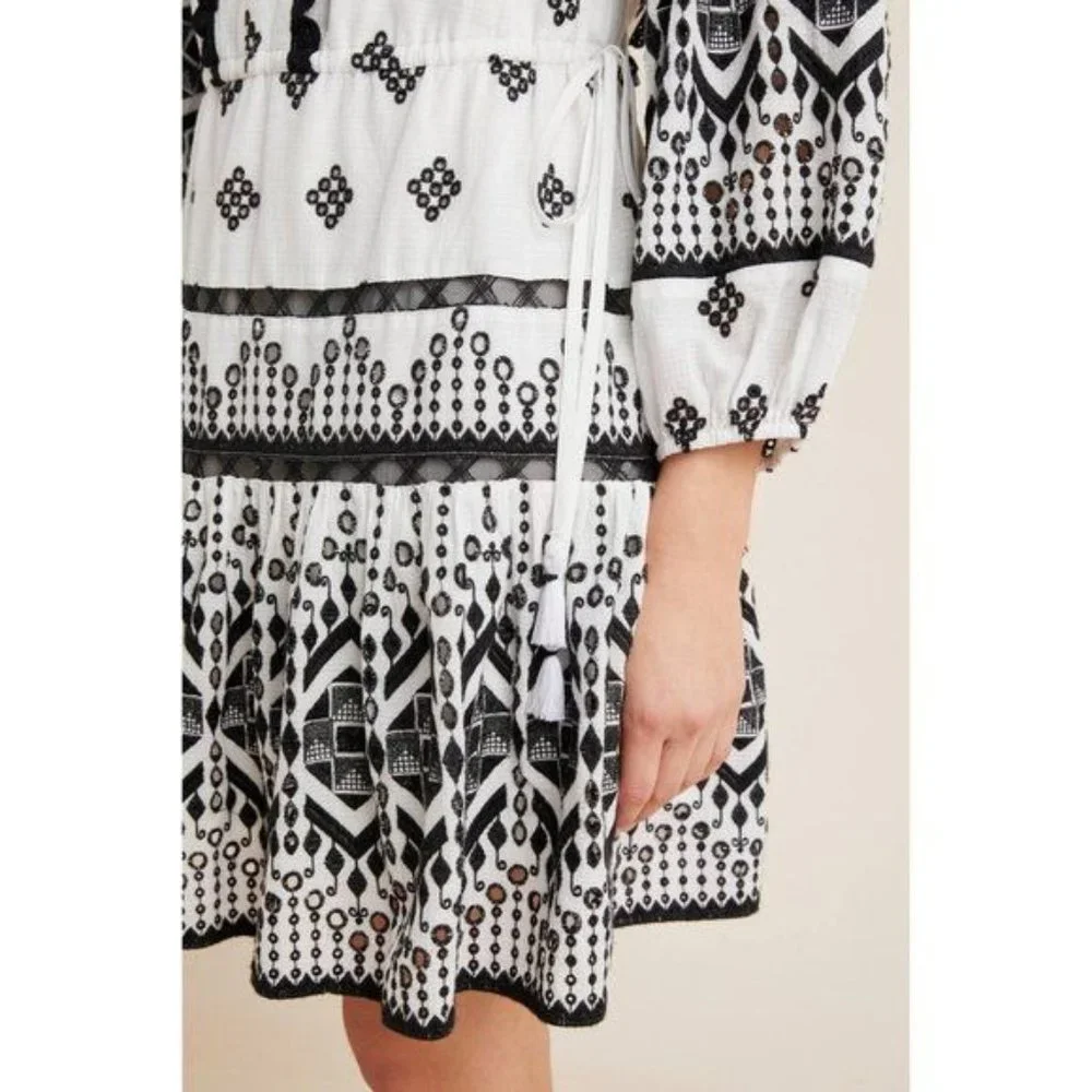 Anthropologie Francine Eyelet Mini Dress - Picture 4 of 14